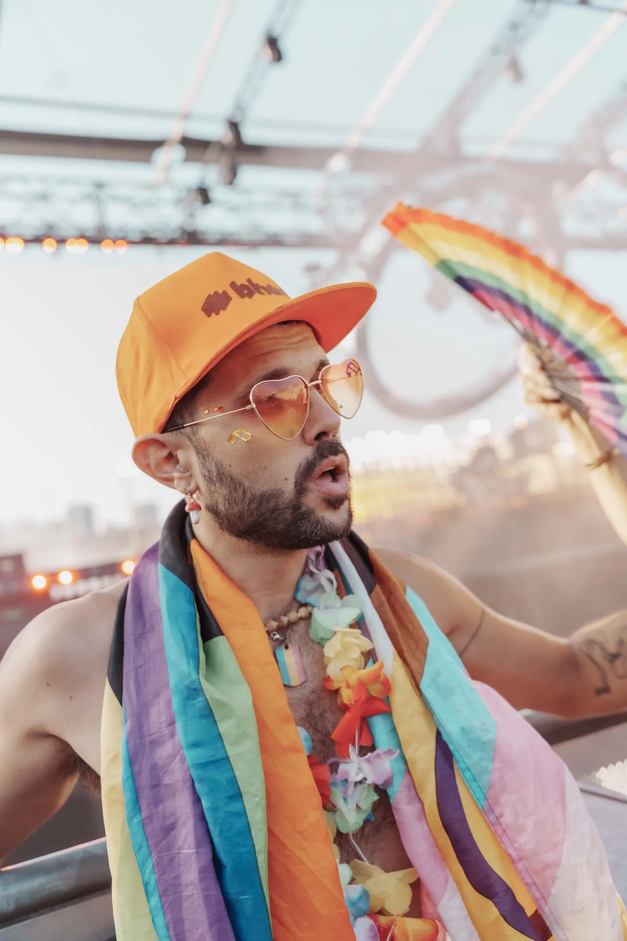 Musicians playing live at a concert, engaging with the audience and delivering an electrifying performance